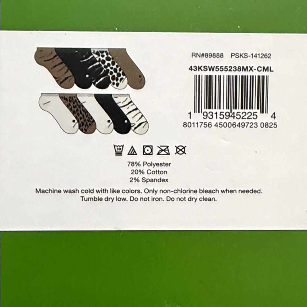 Kate Spade 10 Days Of Socks In Green  Box - Picture 4 of 4
